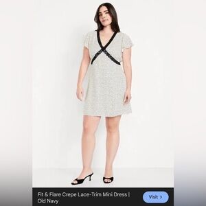 Old Navy Black and White Mini Dress